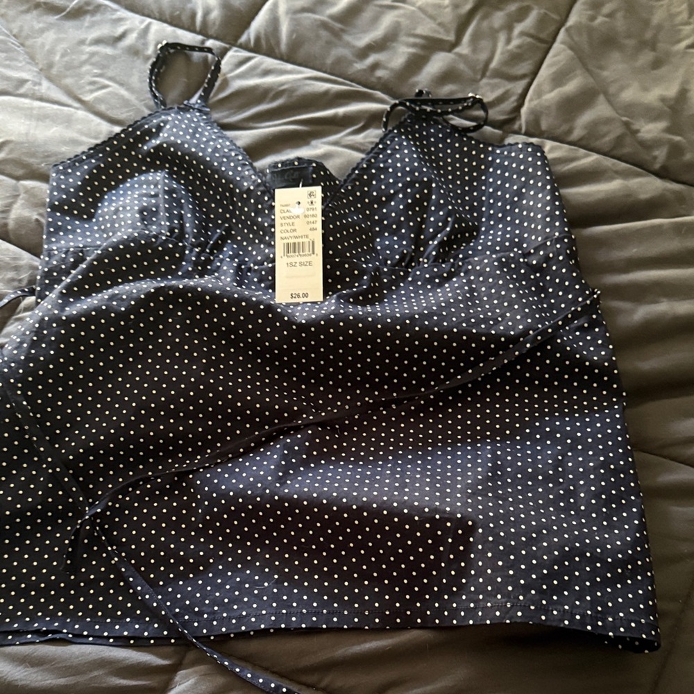 PAC sun new with tags Polka Dot Spaghetti Strap Top